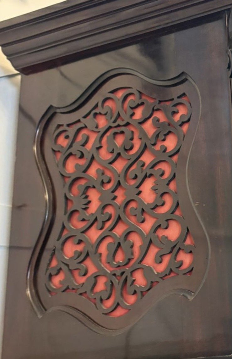 Antique Exhibition Quality Carved Mahogany Nine Tube Chiming Longcase Clock - Image 6